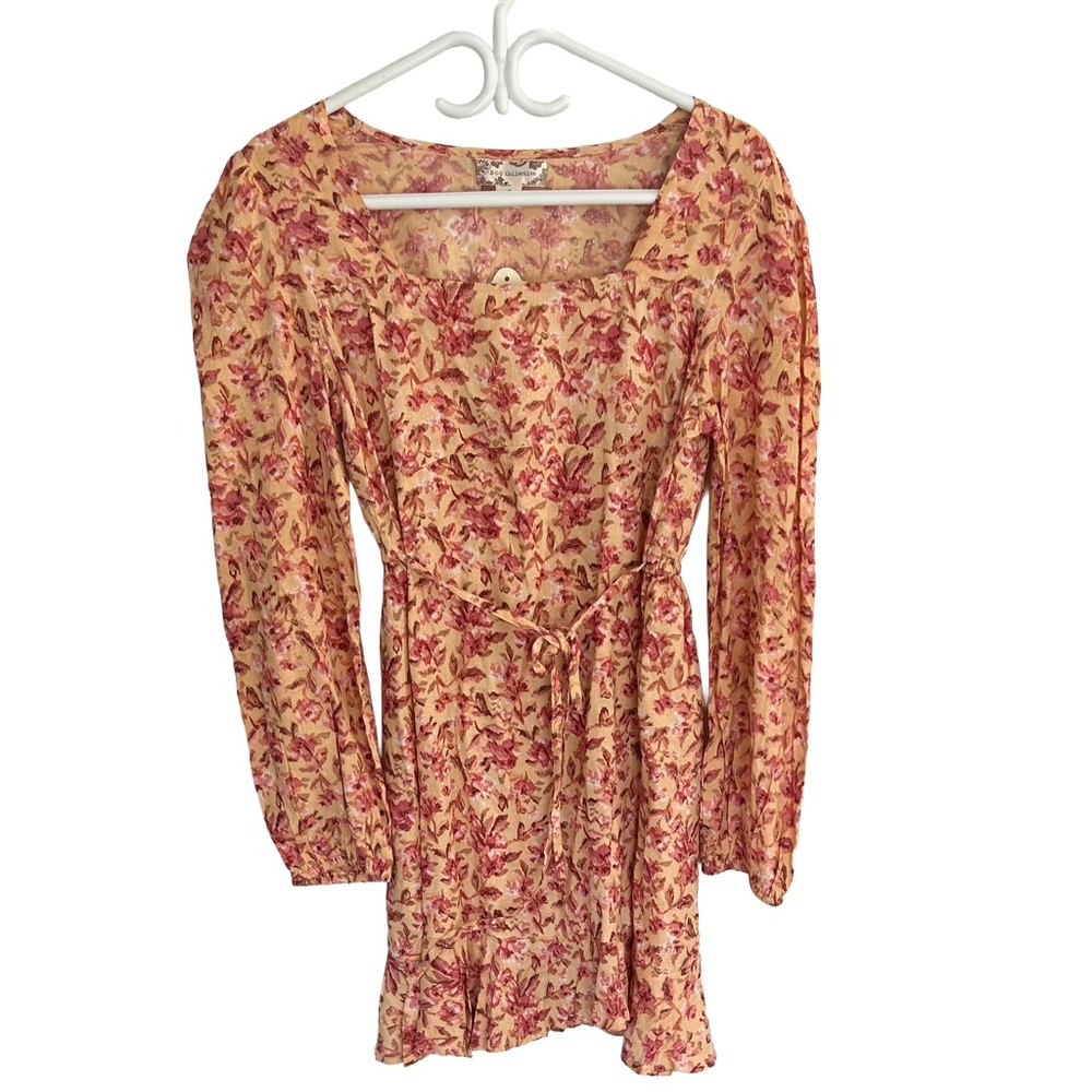 B.O.G. Collective Women’s Floral Long Sleeve BohoStyle  Dress. Size M